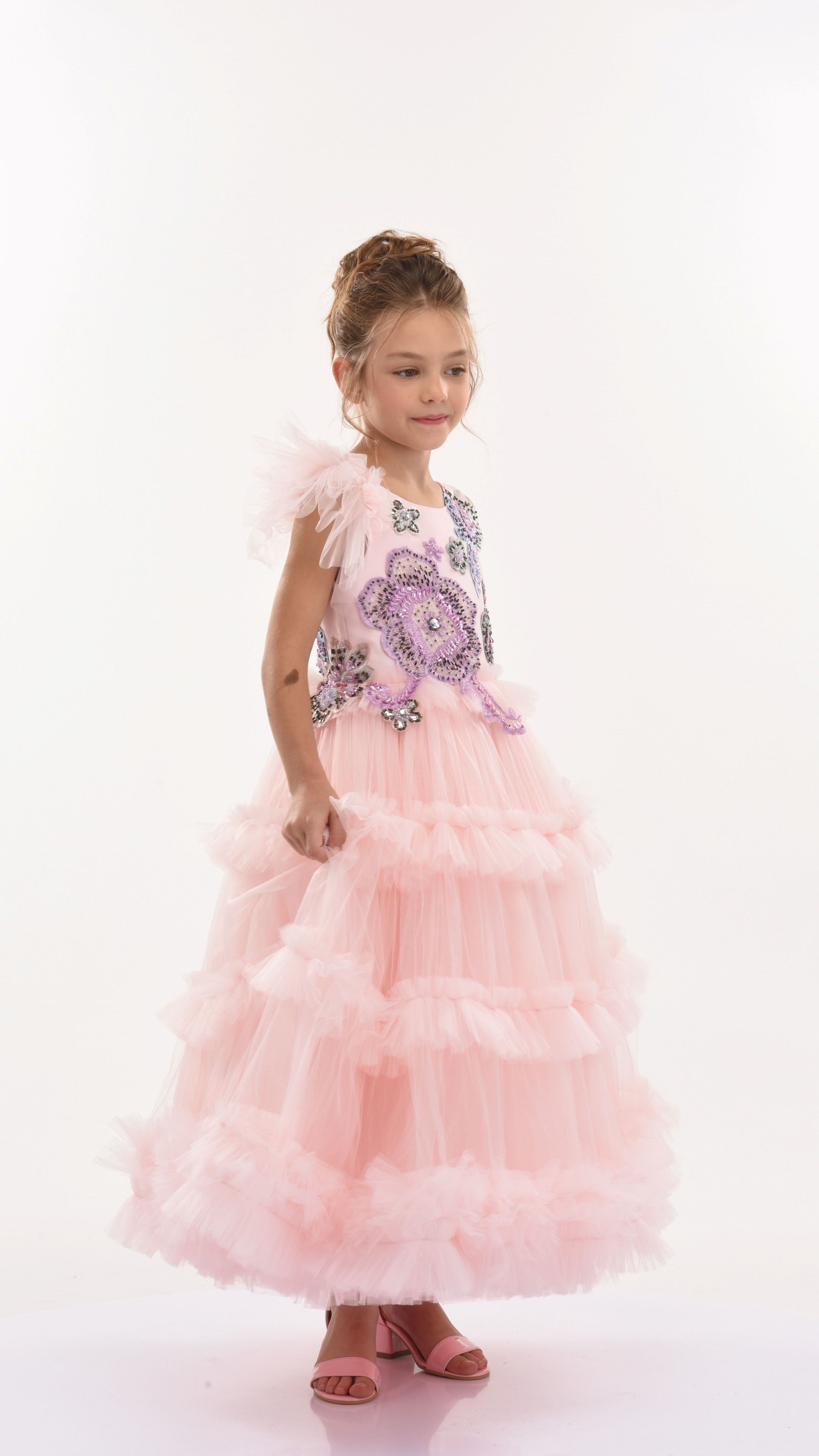 Amazon.com: Mokpi Flower Girls Wedding Party Dress Floral Print Kids  Princess Formal Ball Gown Prom (as1, Age, 5_Years, 6_Years, Pink):  Clothing, Shoes & Jewelry